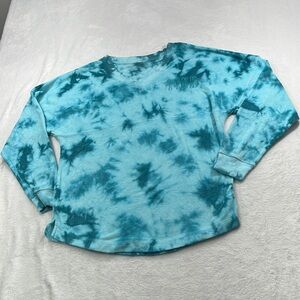 PINK VS‎ Blue Tie Dye Terry Cloth Swim Coverup XS
